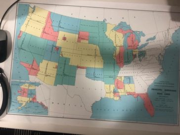 Map : United States by principal meridians or base line - Infographic ...