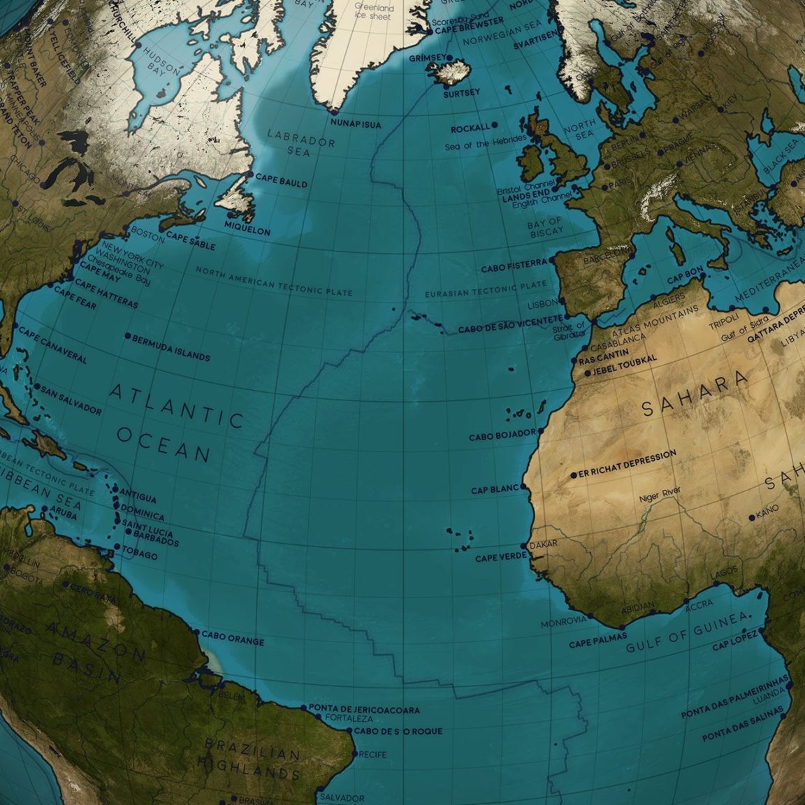 Map : An Animated Map Of The Earth - Infographic.tv - Number One 