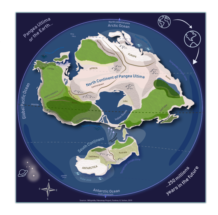 Map OC I Made A Map Of Pangea Ultima 250 Million Years In The   Map OC I Made A Map Of Pangea Ultima 728x718 