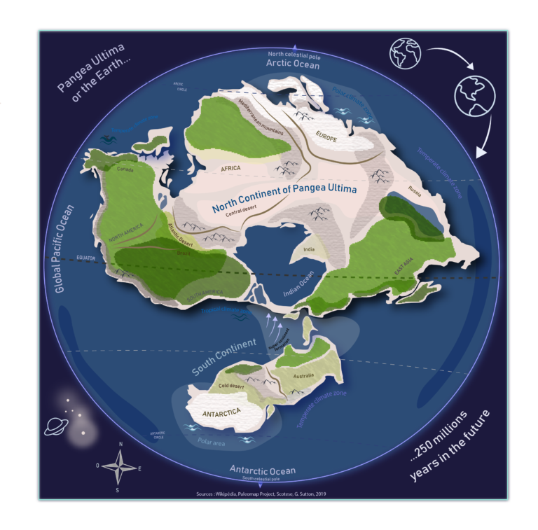 Map OC I Made A Map Of Pangea Ultima 250 Million Years In The   Map OC I Made A Map Of Pangea Ultima 768x757 