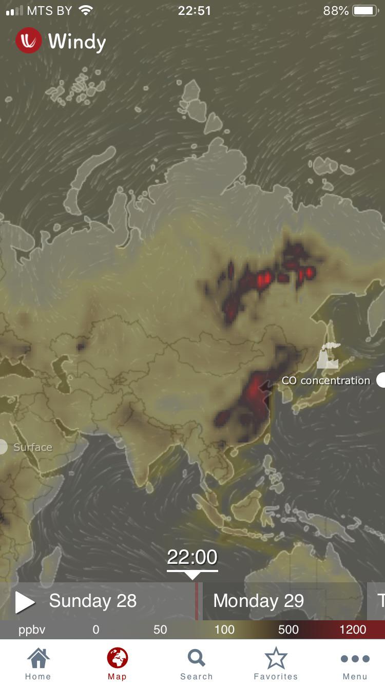 Map : The scale of forest fires in Siberia - Infographic.tv - Number 