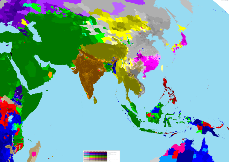 Map Detailed Religious Map Of Asia Infographic Tv Number One   Map Detailed Religious Map Of Asia 768x544 