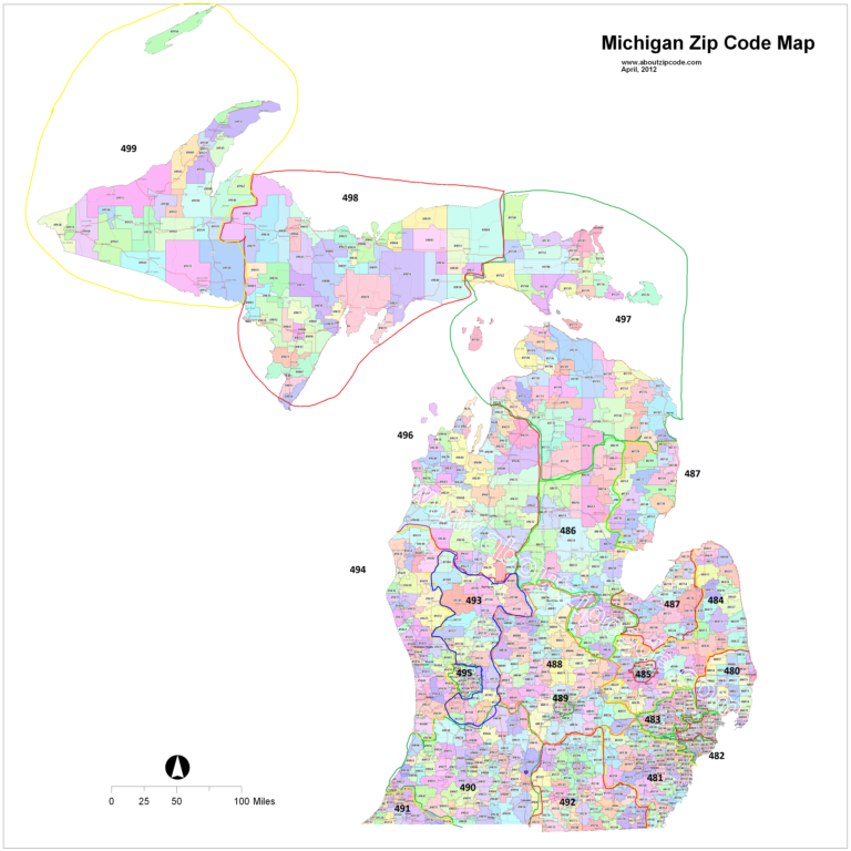 Map Michigan Zip Code Map Grouped By The First 3 Digits My   Map Michigan Zip Code Map Grouped By The First 768x768 