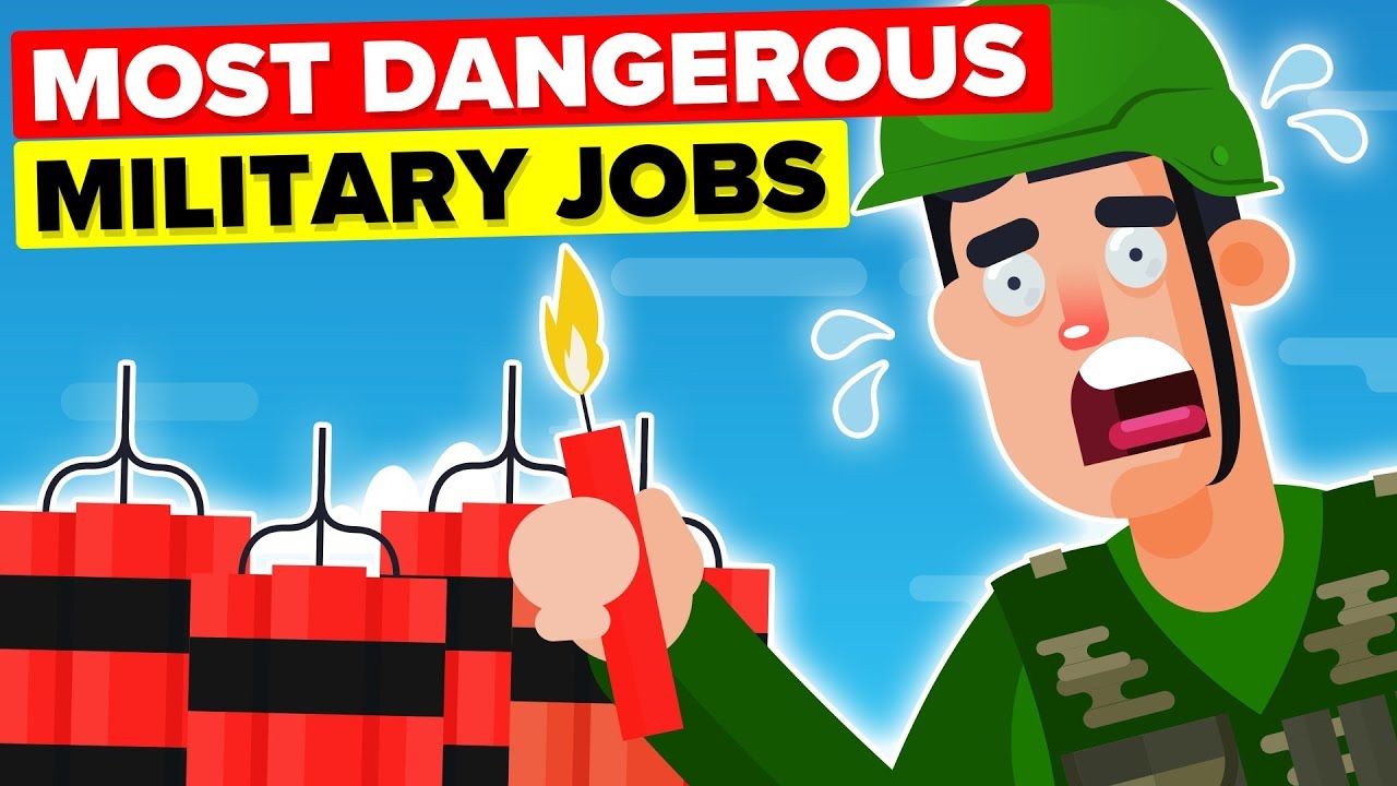 Video Infographic Most Dangerous Military / Army Jobs Infographic
