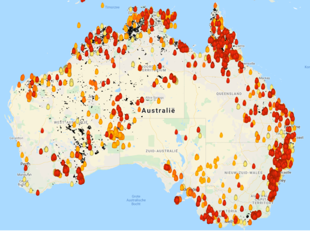 Map : Burning Australia - Infographic.tv - Number One Infographics ...