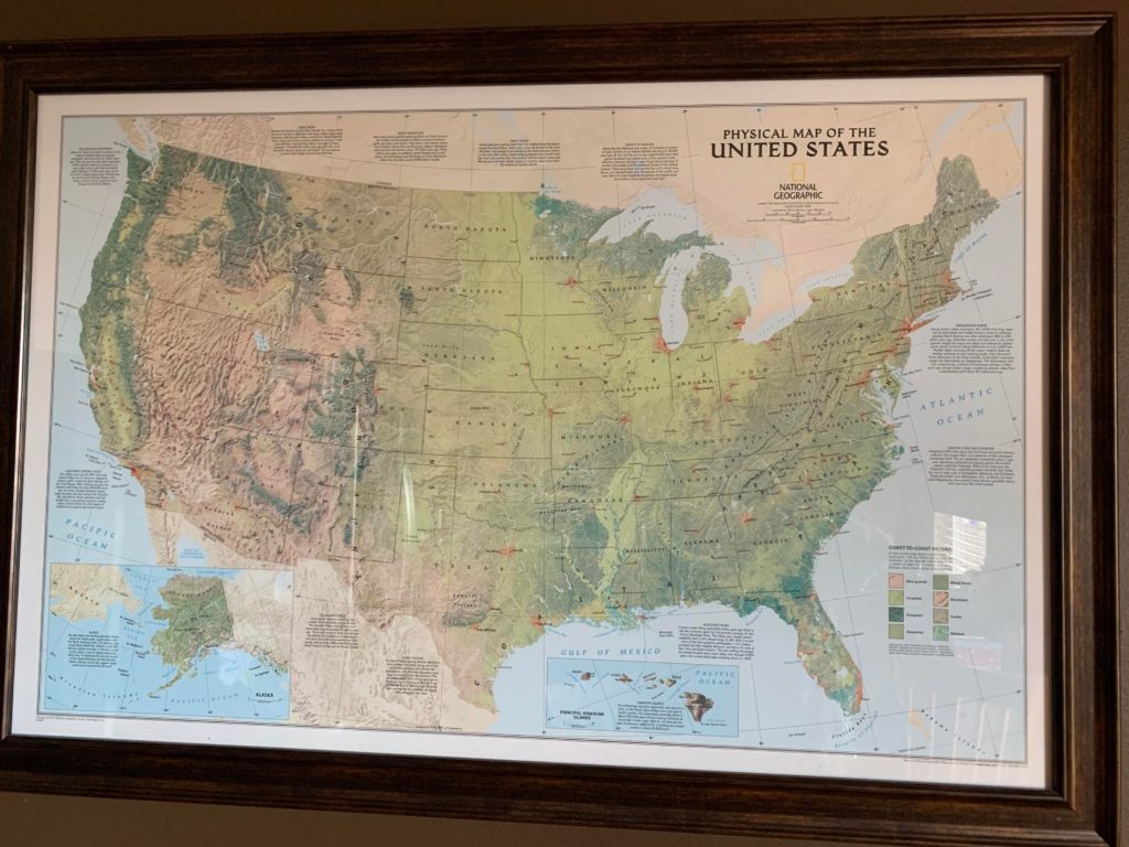 Map : Looking to buy the world equivalent of this US wall map, is it ...