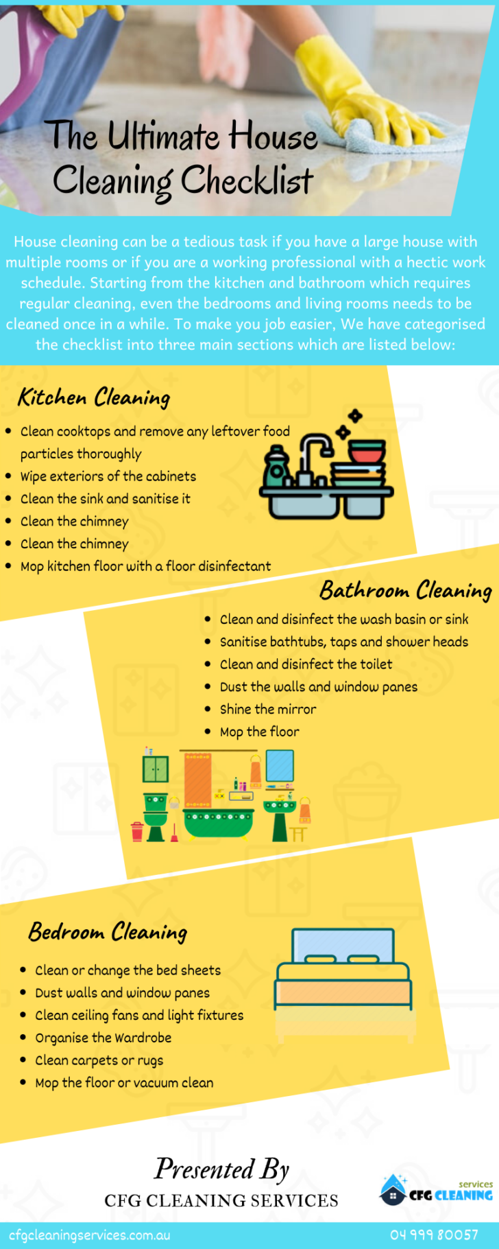 Infographic : The Ultimate House Cleaning Checklist! - Infographic.tv 