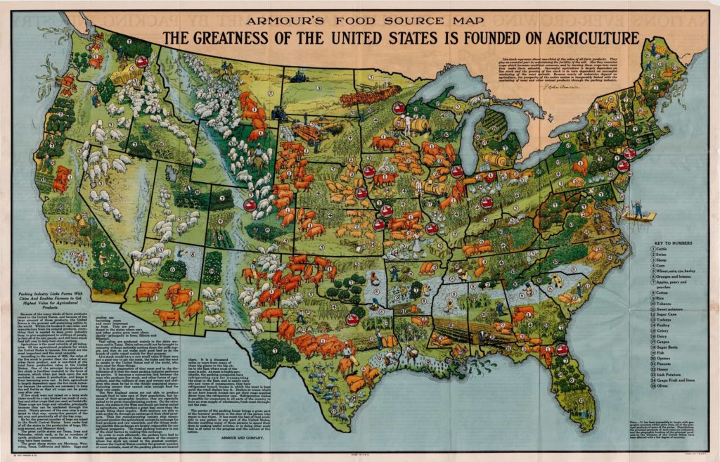 Map : Armours food source map – Infographic.tv – Number one ...